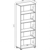 Шкаф Avance для документов высокий открытый 6Ш.005.2 800х450х2116 белый