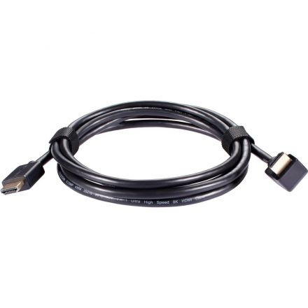 Кабель HDMI---HDMI ver 2.1 8K@60Hz угол 90град  2м, Telecom <TCG256-2M