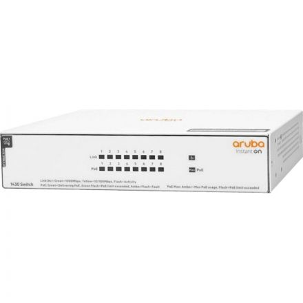 Коммутатор HPE Aruba Instant On 1430 8G Class4 PoE 64W