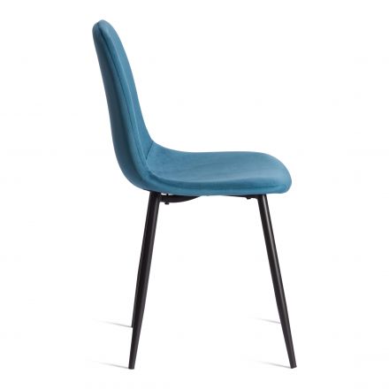 Стул BREEZE (mod. 4724) Велюр/металл , 44 х 53 х 87 см, Dark turquoise (темно-бирюзовый) HLR62 / черный