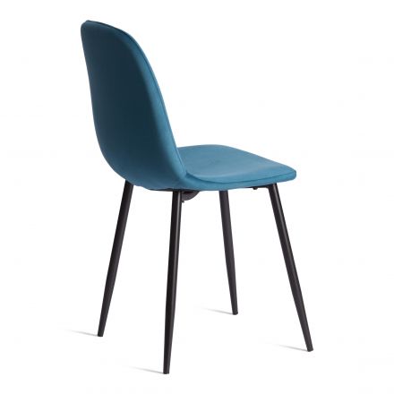 Стул BREEZE (mod. 4724) Велюр/металл , 44 х 53 х 87 см, Dark turquoise (темно-бирюзовый) HLR62 / черный