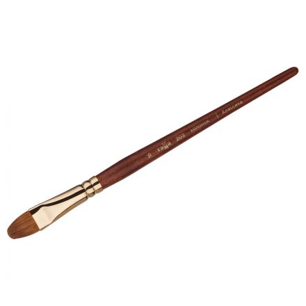 Кисть художественная колонок Гамма "Классика", плоскоовальная №16 Кисть художественная колонок Гамма "Классика", плоскоовальная №16