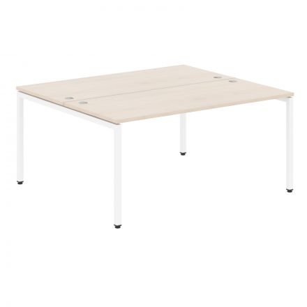 Стол 2-х местный XWST 1614 Бук Тиара/Белый 1600х1406х750 XTEN-S Стол 2-х местный XWST 1614 Бук Тиара/Белый 1600х1406х750 XTEN-S