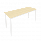 Slim Стол письменный на металлокаркасе С.СП-6.1 Клён/Белый металл 1580*600*750