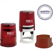 Оснастка для печати круглая Colop Printer Ruby R40 40 мм с крышкой красная