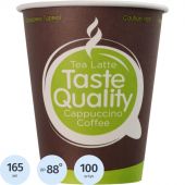 Стакан одноразовый TasteQuality бумажный разноцветный 165 мл 100 штук в упаковке