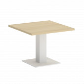 Home Office Стол журнальный квадратный VR.SP-5-60.2G Акация/Белый металл 600*600*450 Home Office Стол журнальный квадратный VR.SP-5-60.2G Акация/Белый металл 600*600*450