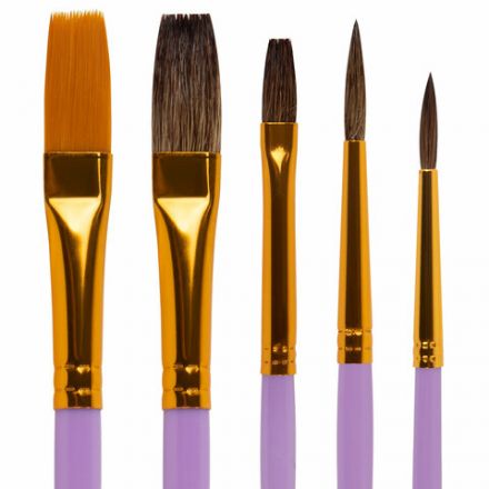 Кисти НАБОР 15 шт. (ПОНИ – 9 шт., СИНТЕТИКА – 4 шт., ЩЕТИНА – 2 шт.) BRAUBERG KIDS, 201081