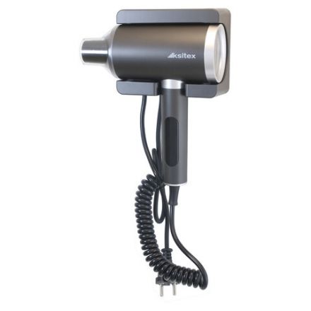Фен для волос настенный KSITEX F-2000C JET, 2000 Вт, пластик, 2 скорости, 2 температурных режима, серый
