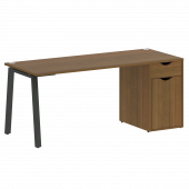 Home Office Стол письменный VR.SP-3-178.1.A Орех/Антрацит металл 1780*720*750