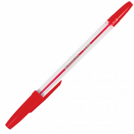 Ручки шариковые BRAUBERG, НАБОР 6 шт., АССОРТИ, "Line", корпус прозрачный, узел 1 мм, линия письма 0,5 мм, 142819