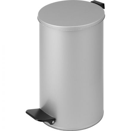 Ведро для мусора с педалью 10 л оцинкованная сталь серое (20х31 см)