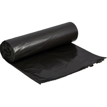 Мешки для мусора на 220 литров Экодом черные (35 мкм, в рулоне 10 штук, 83х110 см)