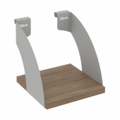 Навесные полки. Кронштейны+ЛДСП полка 200мм MAN-41-2 Дуб аризона/Серый металл 200*220*200