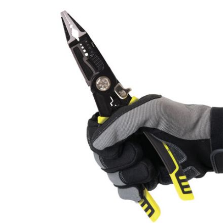 Плоскогубцы многофункциональные 14 в 1, 220 мм, CR-V – хромванадиевая сталь, ГРАНДМАСТЕР, PL-220, 671257