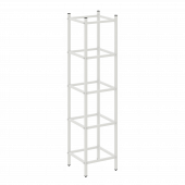 Loft Угловой проходной переходной модуль VR.L-SL.UPK-4.4.3 Белый металл 446*446*1869 Loft Угловой проходной переходной модуль VR.L-SL.UPK-4.4.3 Белый металл 446*446*1869
