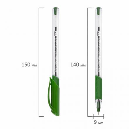 Ручка шариковая масляная BRAUBERG "Extra Glide GT", ЗЕЛЕНАЯ, трехгранная, узел 0,7 мм, линия письма 0,35 мм, 142921 Ручка шариковая масляная BRAUBERG "Extra Glide GT", ЗЕЛЕНАЯ, трехгранная, узел 0,7 мм, линия письма 0,35 мм, 142921