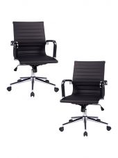 Набор 2 шт Офисное кресло для руководителей DOBRIN CLAYTON, чёрный
