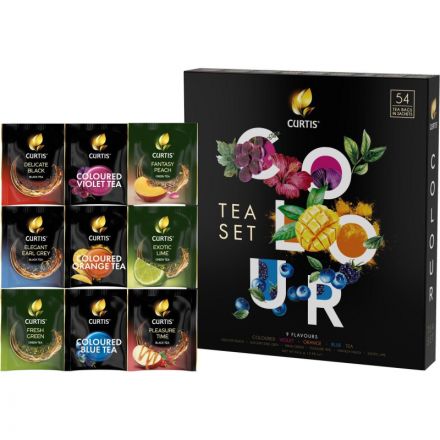 Чай Curtis Colour Tea Set пакетированный ассорти 9 вкусовx6шт, 84,6г