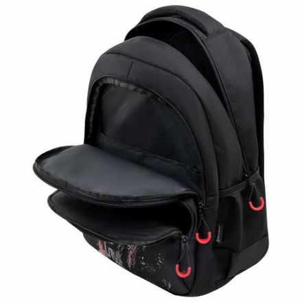 Рюкзак BRAUBERG CONCEPT универсальный, 2 отделения, светоотражающий принт, "Stranger", 45х30х18 см, 272581