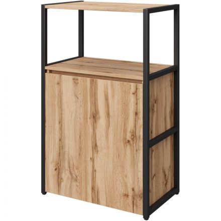 Стеллаж для документов K-Loft  241H022 670х400х1068 дуб натур/черный