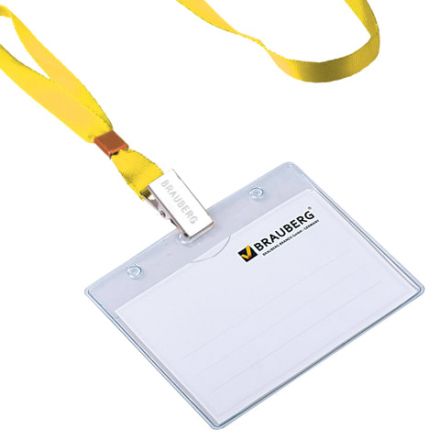 Лента для бейджей, 45 см, металлический клип, ЖЕЛТАЯ, BRAUBERG, 235736 Лента для бейджей, 45 см, металлический клип, ЖЕЛТАЯ, BRAUBERG, 235736