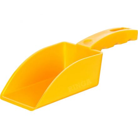 Совок Ringa ручной пластмассовый, бесшовный, 0,2л, 210мм, жёл._FSS1Y