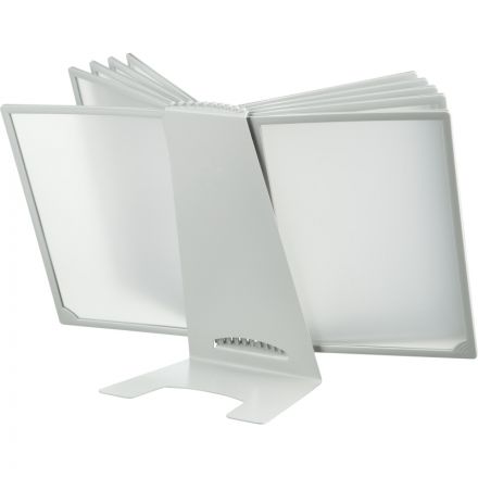 Демосистема настольная перекидная,10 панелей А4, цвет серый 153080-03