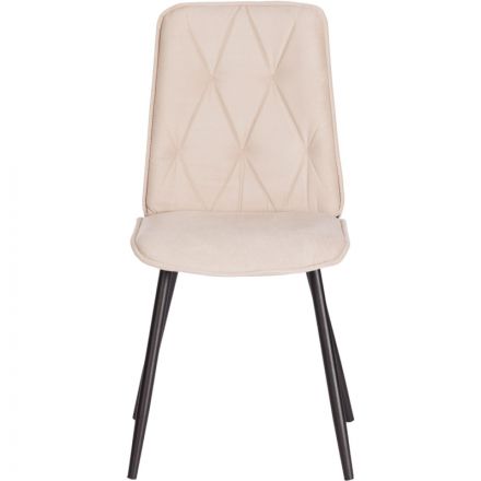 Стул Комус Мебель FRANK велюр, 47х54х86, бежевый