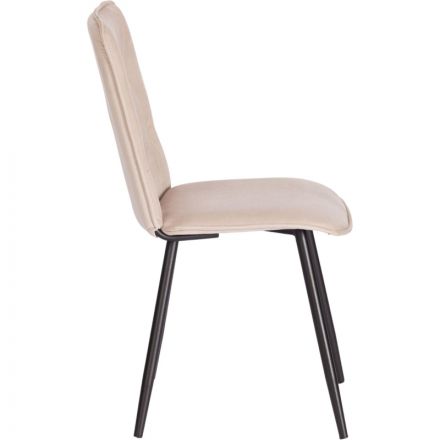 Стул Комус Мебель FRANK велюр, 47х54х86, бежевый