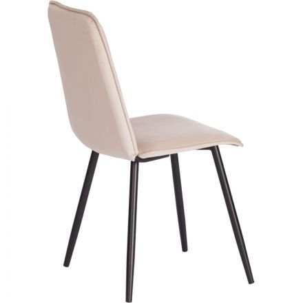 Стул Комус Мебель FRANK велюр, 47х54х86, бежевый