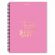 Папка-тетрадь для нот А4, 20 вкладышей на 40 страниц, на гребне, пластик, РОЗОВАЯ, BRAUBERG, 404642