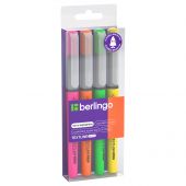 Набор текстовыделителей-кистей Berlingo "Textline HL470" 04цв., 1-6мм, европодвес