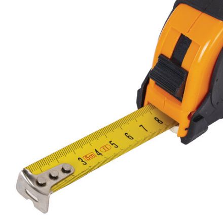 Рулетка измерительная 5 м х 19 мм, обрезиненный корпус, с фиксатором, ГРАНДМАСТЕР Original, 671345