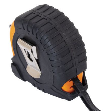 Рулетка измерительная 5 м х 19 мм, обрезиненный корпус, с фиксатором, ГРАНДМАСТЕР Original, 671345