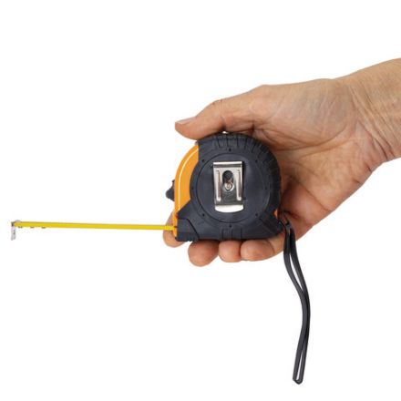 Рулетка измерительная 5 м х 19 мм, обрезиненный корпус, с фиксатором, ГРАНДМАСТЕР Original, 671345