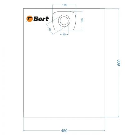 Комплект мешков пылесборных для пылесоса BORT BB-30U (91275929) 5 шт.