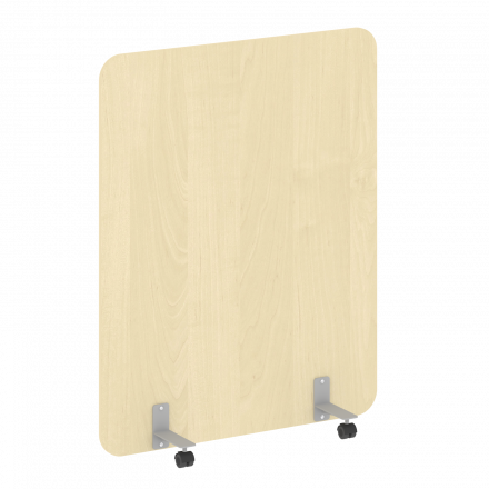 R-line Перегородка на металлических опорах, на роликах DP.R-120-150 Клён/Серый металл 1200*18*1500