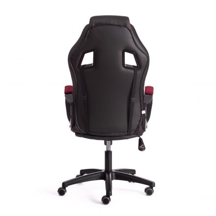 Кресло DRIVER (22) кож/зам/ткань, черный/бордо, 36-6/TW-13