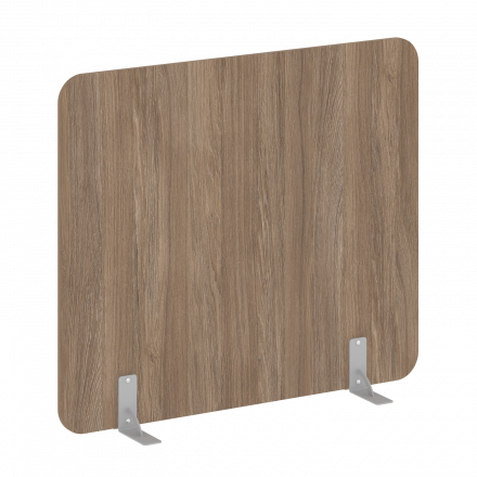 R-line Перегородки на металлических опорах на фетровых подпятниках DP.F-140-120 Дуб аризона/Серый металл 1400*18*1200