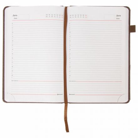 Ежедневник недатированный А5 138x213 мм BRAUBERG "Finest" под кожу, резинка, 136 л., коричневый, 111870 Ежедневник недатированный А5 138x213 мм BRAUBERG "Finest" под кожу, резинка, 136 л., коричневый, 111870