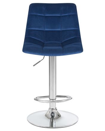 Стул барный DOBRIN TAILOR, синий велюр (MJ9-117)