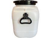 Бочка-бидон 50л  квадратная с вкладышем, цв белый