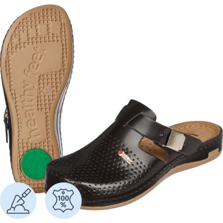 Сабо Leon черные (мод. MED950), р. 37