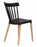 Стул обеденный DOBRIN THEO, ножки светлый бук, цвет черный (B-03)
