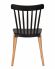 Стул обеденный DOBRIN THEO, ножки светлый бук, цвет черный (B-03)