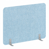 R-line soft Перегородки на металлических опорах на фетровых подпятниках AP.F-160-120 Romeo 09/Серый металл 1600*18*1200