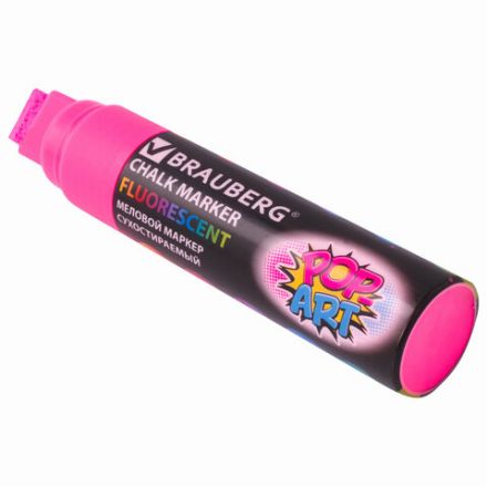 Маркеры меловые "POP-ART", НАБОР 4 ЦВЕТА, 15 мм, стираемые, для гладких поверхностей, BRAUBERG, 151545