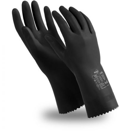 Перчатки защитные латекс,черный Manipula КЩС-2 (L-U-032/CG-943) р.8-8,5 Перчатки защитные латекс,черный Manipula КЩС-2 (L-U-032/CG-943) р.8-8,5