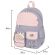 Рюкзак BRAUBERG PASTEL с термонашивками в комплекте, "Sweet paws", серый, 40х29х14 см, 272064